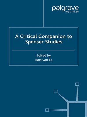 cover image of A Critical Companion to Spenser Studies
